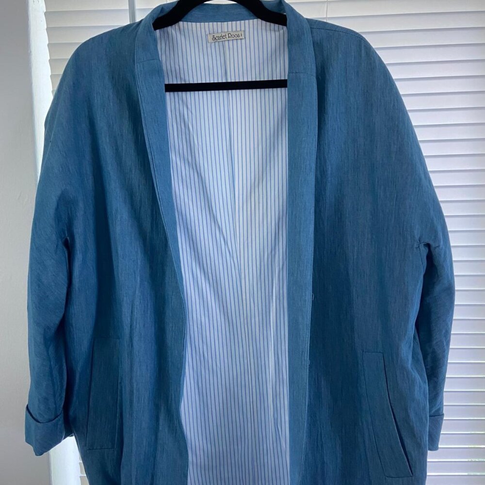 Denim Look Blazer